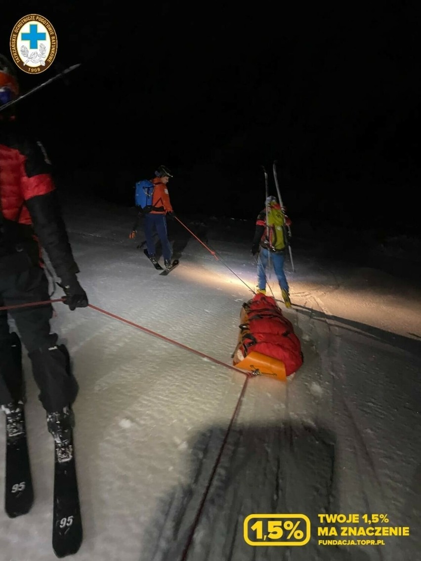Wyprawa ratunkowa TOPR po narciarza, którego porwała lawina...
