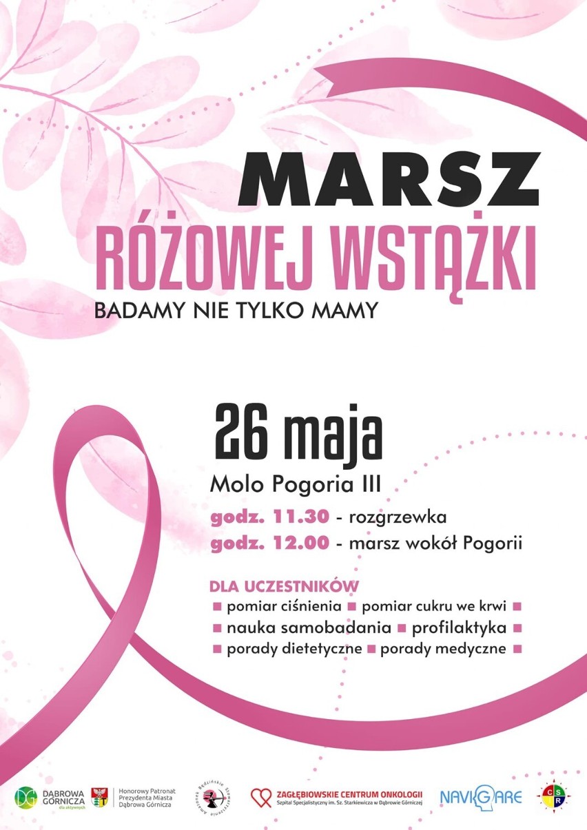 Coroczne Marsze Różowej Wstążki odbywają się w całej Polsce....