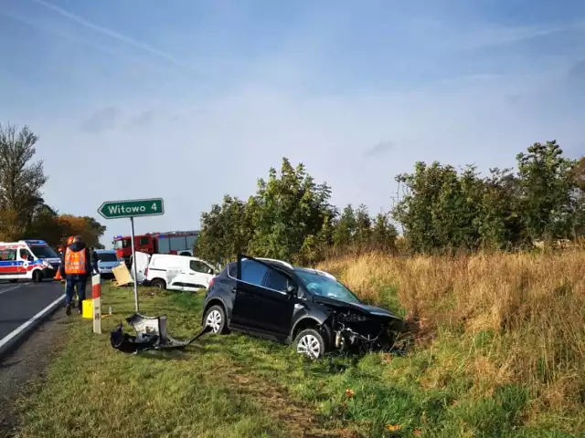 Zderzenie na drodze krajowej nr 62 w Płowcach