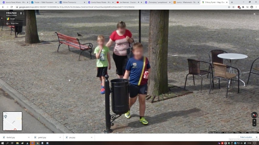 Nowy Rynek w Łowiczu i okolice na Google Street View. Kogo złapała kamera? [ZDJĘCIA]