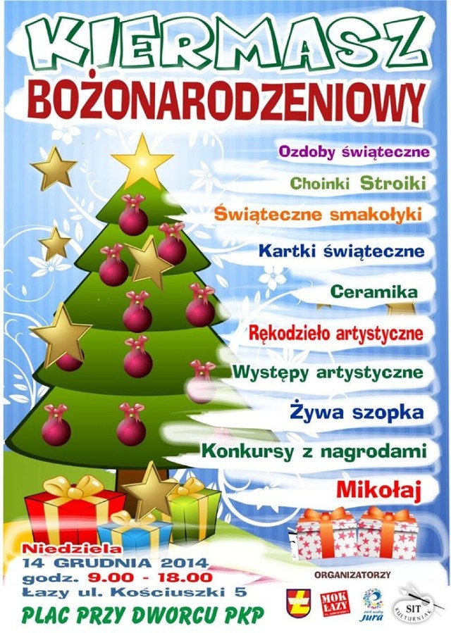 Świąteczny kiermasz w Łazach 2014.