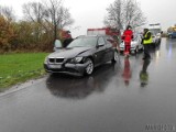 Wypadek na trasie Lędziny-Chrząstowice. Zderzenie bmw z citroenem [ZDJĘCIA]