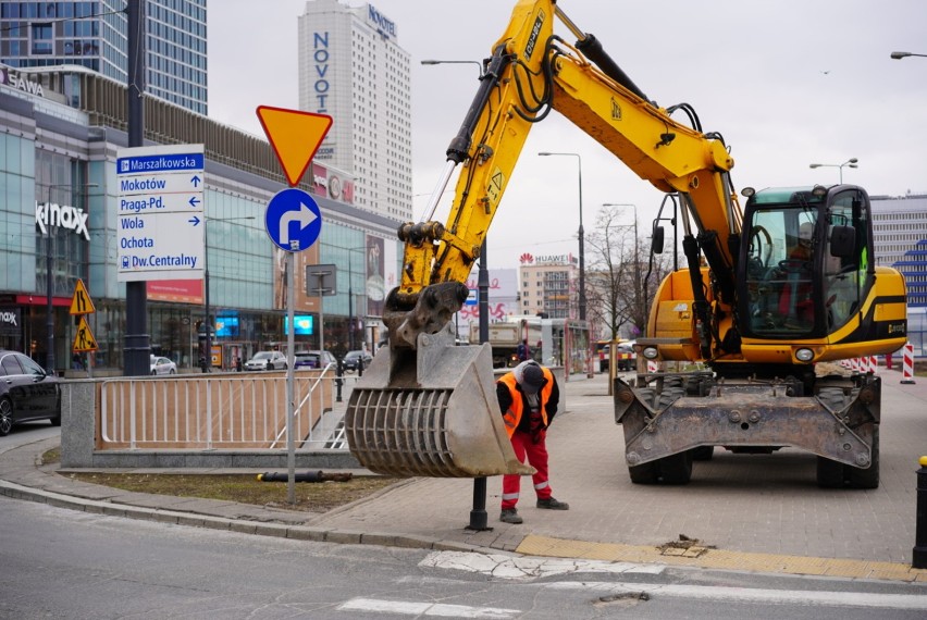 Droga dla rowerów na Marszałkowskiej. Ruszyły prace budowlane 