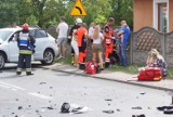 Wypadek w Piotrowie pod Kaliszem. Na skrzyżowaniu dróg zderzyły się trzy auta. ZDJĘCIA