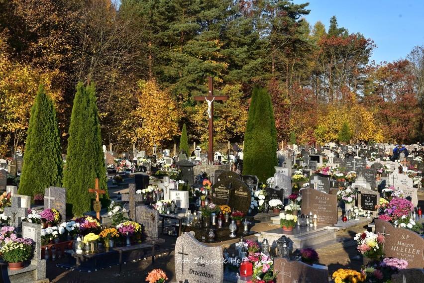 Wizyta na cmentarzach w gminie Krokowa - 31 października 2021