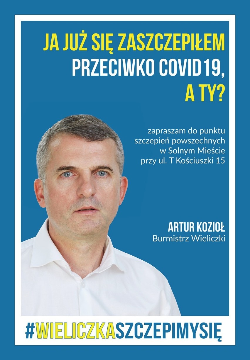 Nasza akcja #szczepiMygminy. Artur Kozioł, burmistrz Wieliczki: Aby propagować szczepienia dobry przykład musi wyjść od nas samych