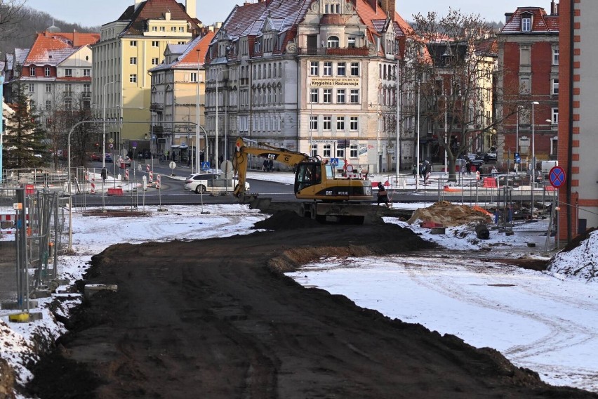 Budowa obwodnicy Wałbrzycha. Od środy autobusy przejadą ulicą Wysockiego.