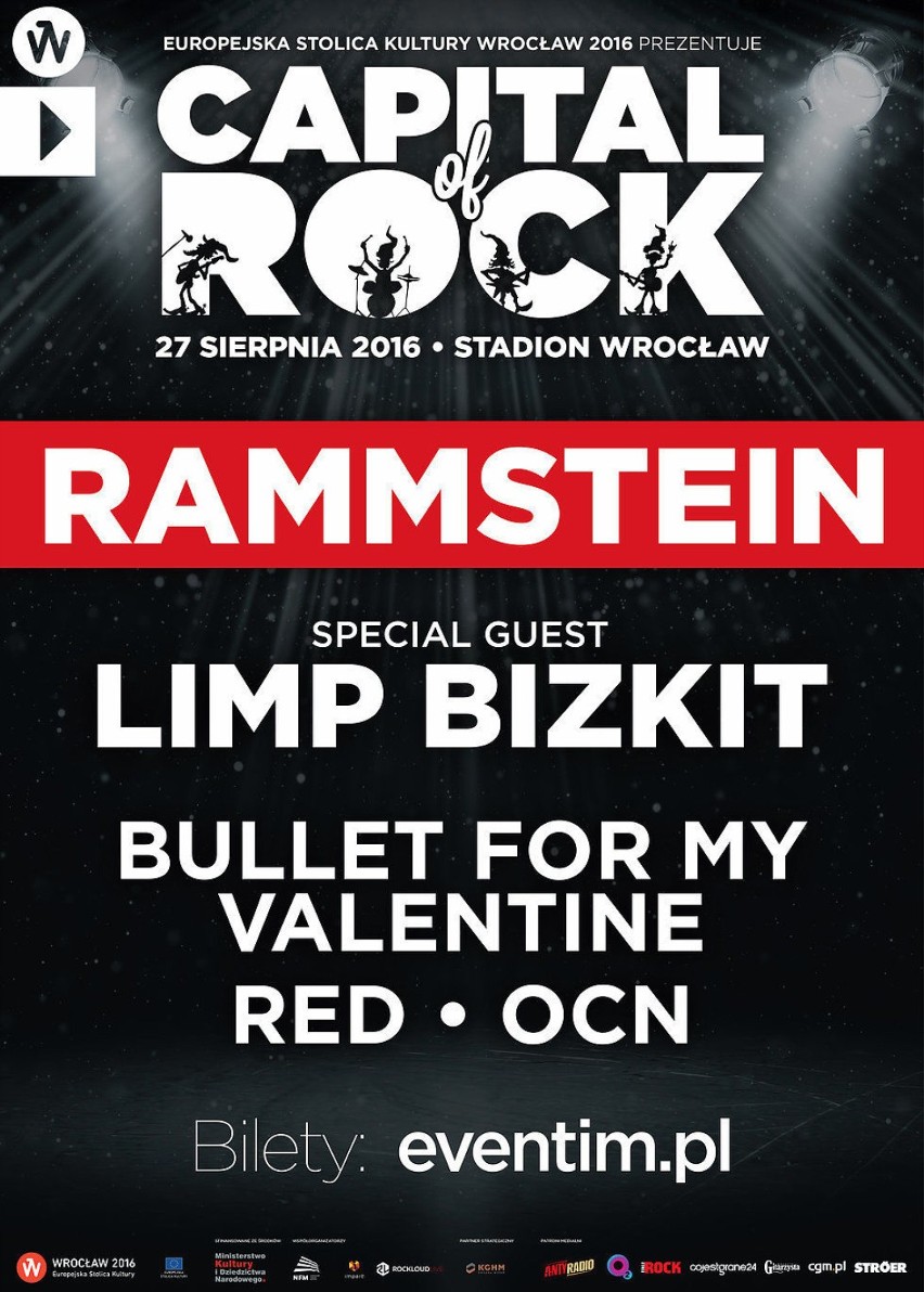 Rammstein i Limp Bizkit zagrają w Europejskiej Stolicy Kultury!