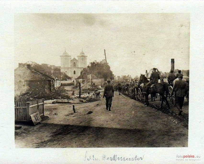 Zdjęcie z lat 1914-1915 , Końskowola, ul. Lubelska
