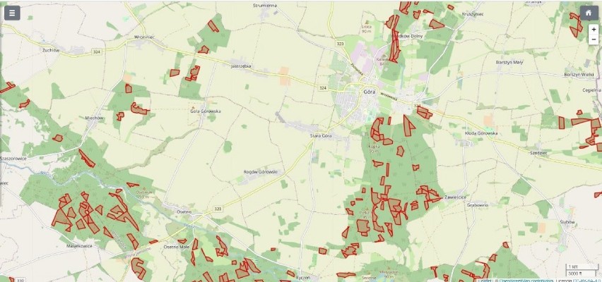 Mapy planowanych wycinek dostępne na stronie Lasy i Obywatele