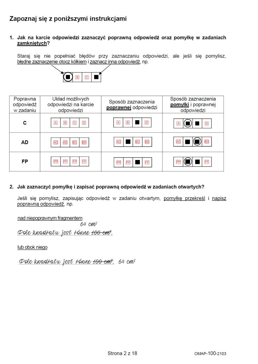 ODPOWIEDZI do egzaminu ósmoklasisty 2021 >>>