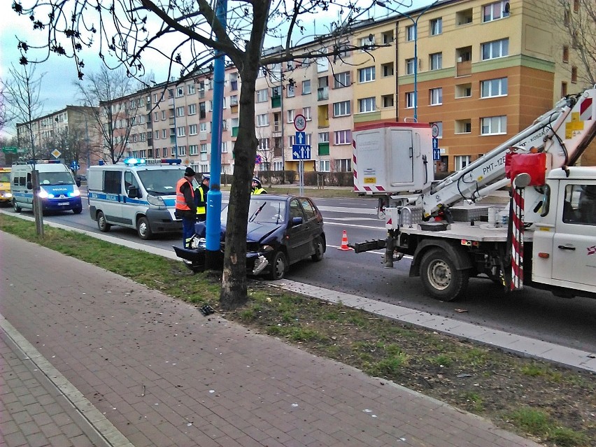 Wypadek w Legnicy na ul. Moniuszki