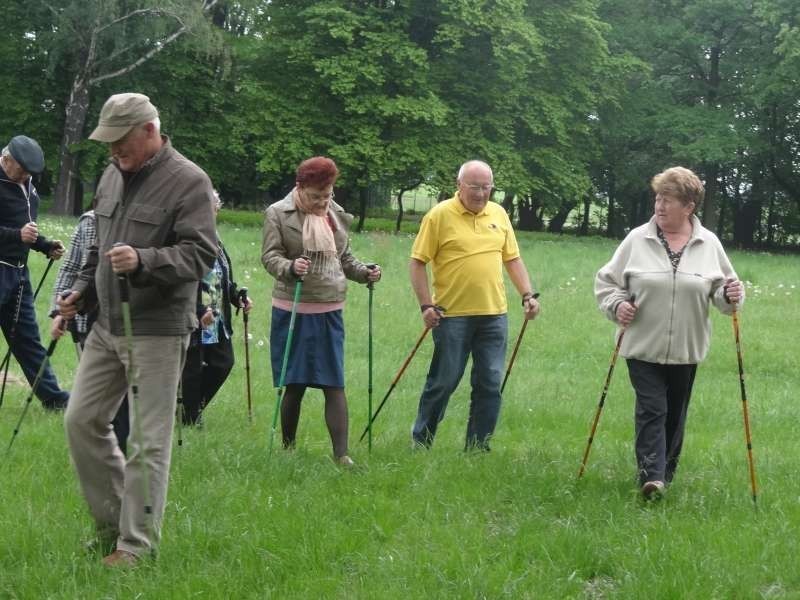 Członkowie Pleszewskiego Koła Diabetyków uprawiali Nordick walking