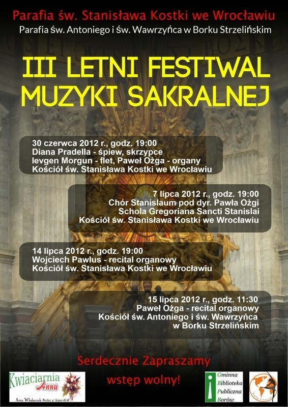 III Letni Festiwal Muzyki Sakralnej Wrocław 2012