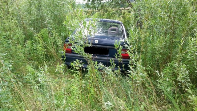 Strażnicy miejscy znaleźli w krzakach samochód