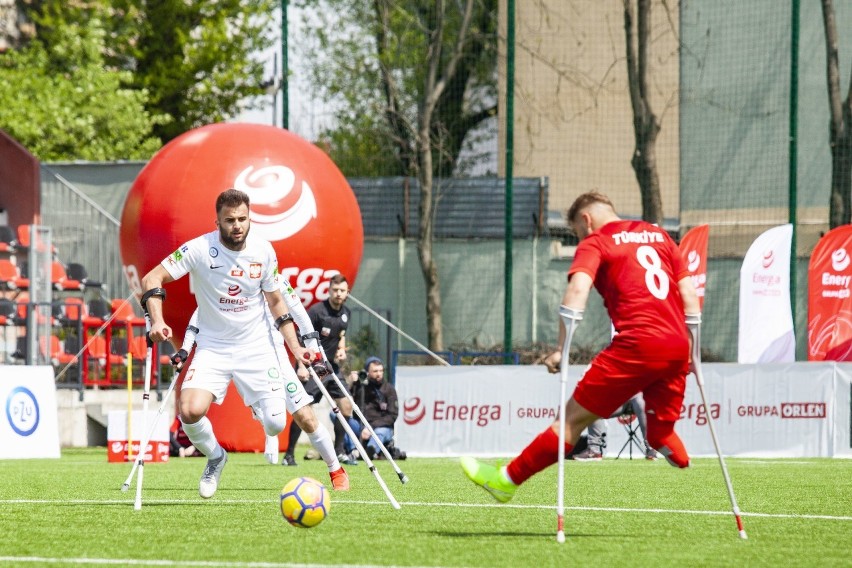 Mecz Polska - Turcja w amp futbolu na stadionie Prądniczanki...