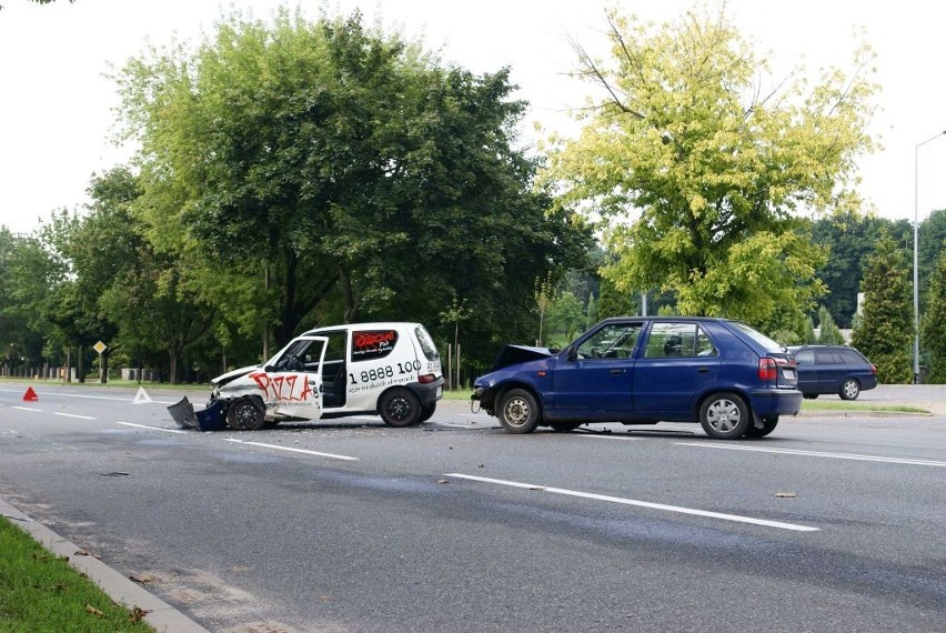 Wypadek na ulicy Piaskowej (zdjęcia)