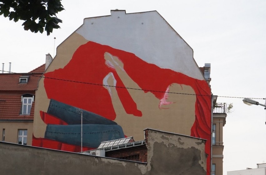 Mural powstaje przy ul. Nowowiejskiego w Poznaniu
