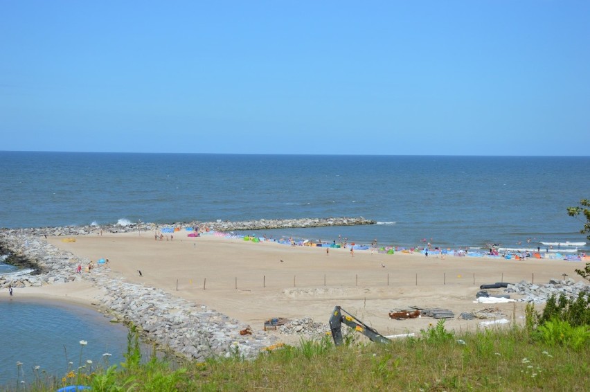W Jarosławcu jest sztuczna plaża o pow. ponad 5 ha