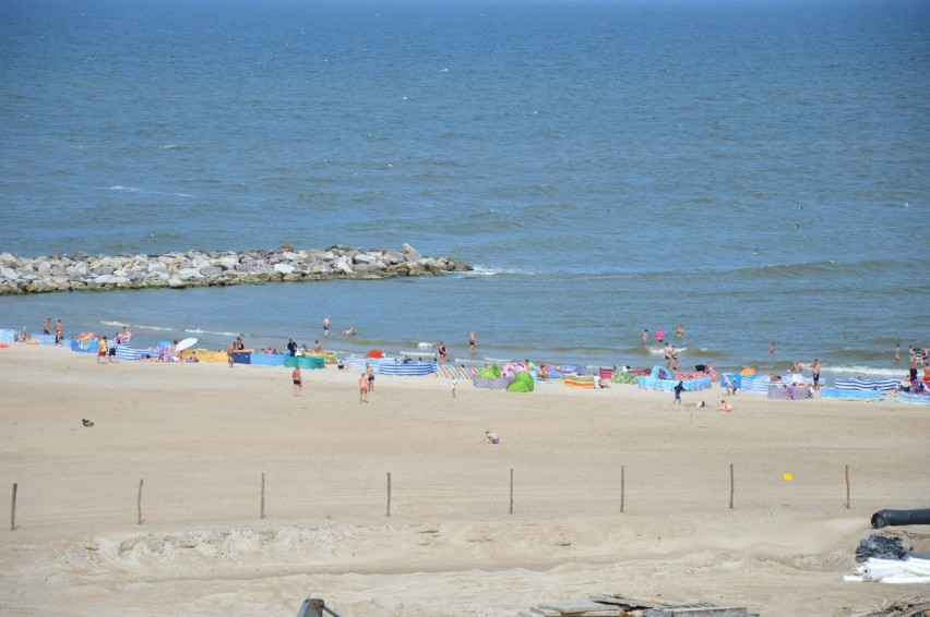 W Jarosławcu jest sztuczna plaża o pow. ponad 5 ha