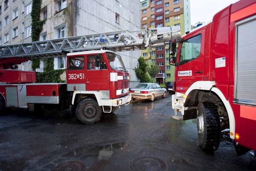 Wałbrzych: Pożar w mieszkaniu przy ul. Głównej