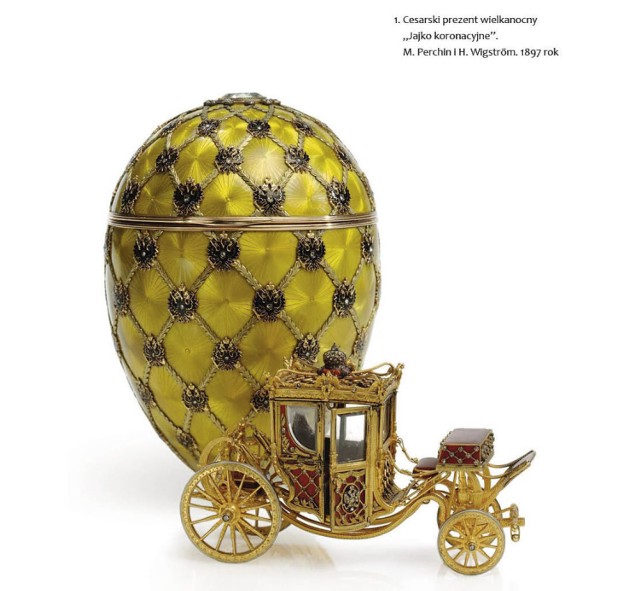 Zdjęcie strony w książce "Faberge. Historia i arcydzieła". Skan zdjęcia w całości oraz opis książki patrz: www.faberge.com.pl.