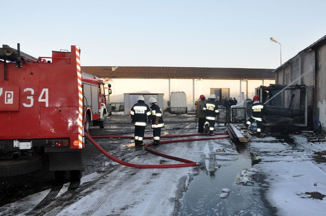 Trzy zastępy brały udział we wtorkowej akcji gaśniczej