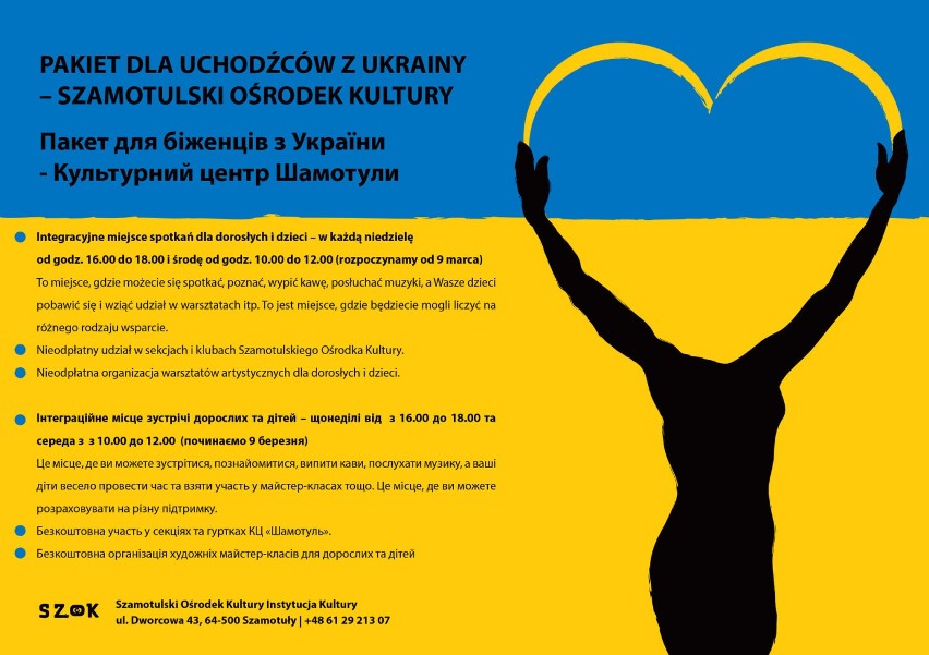 Szamotuły. Szok dla Ukrainy - Szamotulski Ośrodek Kultury miejscem integracji i wsparcia dla uchodźców.