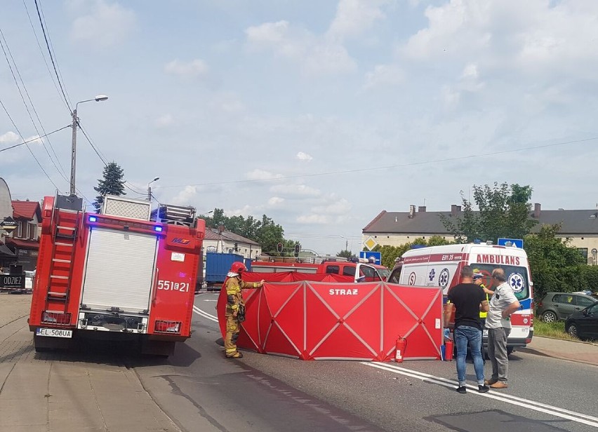 Tragiczny wypadek na ulicy Kopernika w Wieluniu. DK 45 w tym miejscu jest całkowicie zablokowana 