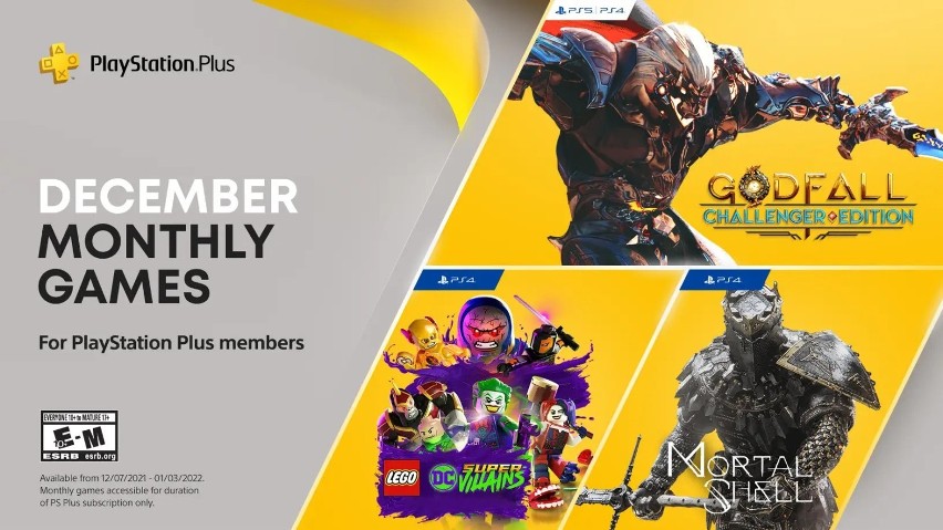 PS Plus - ogłoszono grudniowe premiery gier, które trafią do usługi Sony