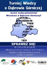 Fundacja Godne Życie zaprasza mieszkańców na turniej wiedzy o Dąbrowie Górniczej 