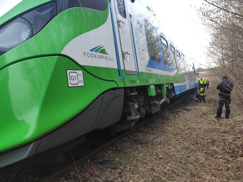 Pociąg z uchodźcami z Ukrainy wypadł z torów w Ustjanowej [AKTUALIZACJA]