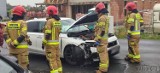 Zderzenie dwóch samochodów osobowych na ulicy Wygonowej w Opolu