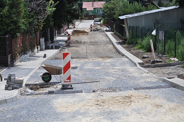 Włodawa. Prace remontowe na ul. Spokojnej, Łęckiej i Wokulskiego