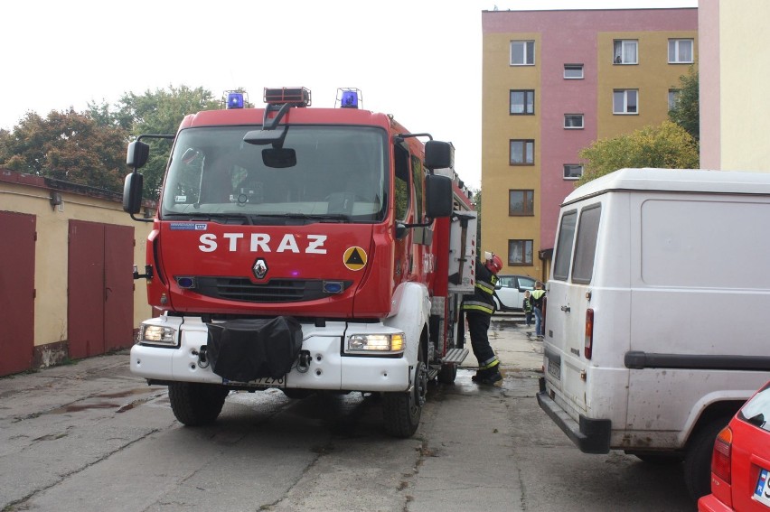 Pożar na Słowackiego w Zawierciu 12 10 2014