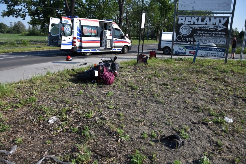 Fatalny wypadek motocyklisty pod Nowym Tomyślem