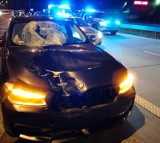 Śmiertelny wypadek na S8 w Proszeniu. Kierujący BMW potrącił 54-letniego pieszego