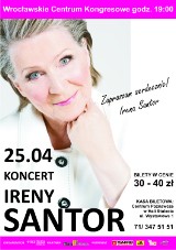 Już w piątek koncert Ireny Santor we Wrocławiu