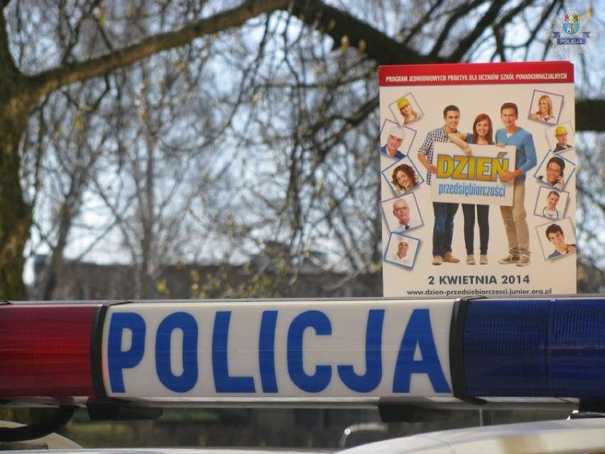 Policja z Lęborka opowiadała młodzieży o swojej pracy