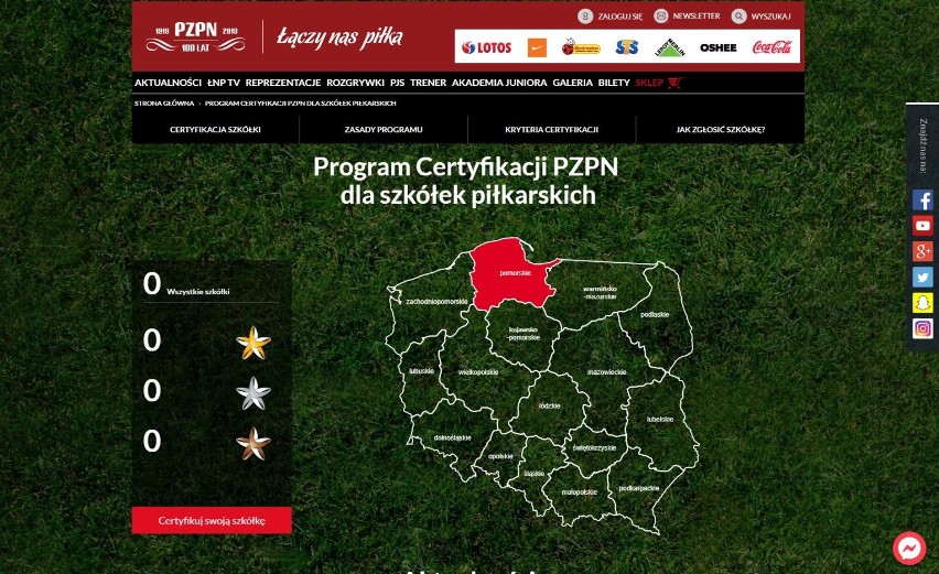 MKS Władysławowo w Programie Certyfikacji PZPN dla Szkółek Piłkarskich