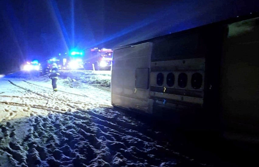 Wypadek pod Wrocławiem. Autobus z pracownikami Amazona...