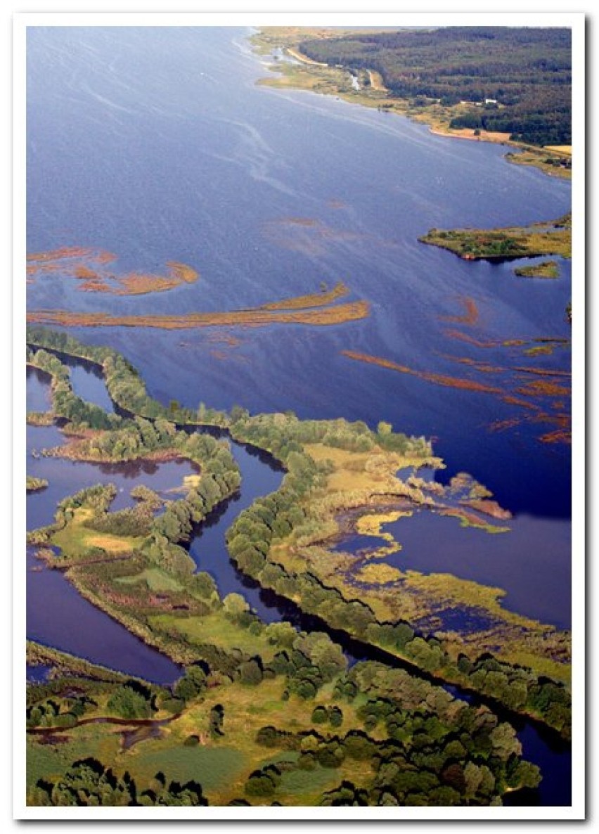 Jezioro Goczałkowickie - zdjęcia zbiornika z lotu ptaka