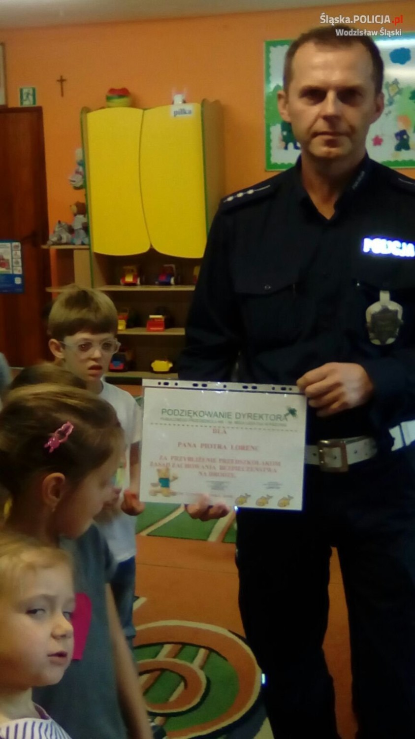 Policjanci u przedszkolaków w Pszowie - opowiedzieli o bezpieczeństwie