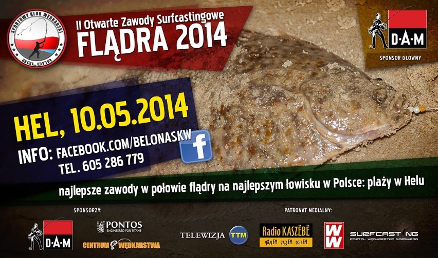 KW Belona zaprasza na zawody Flądra 2014 w Helu