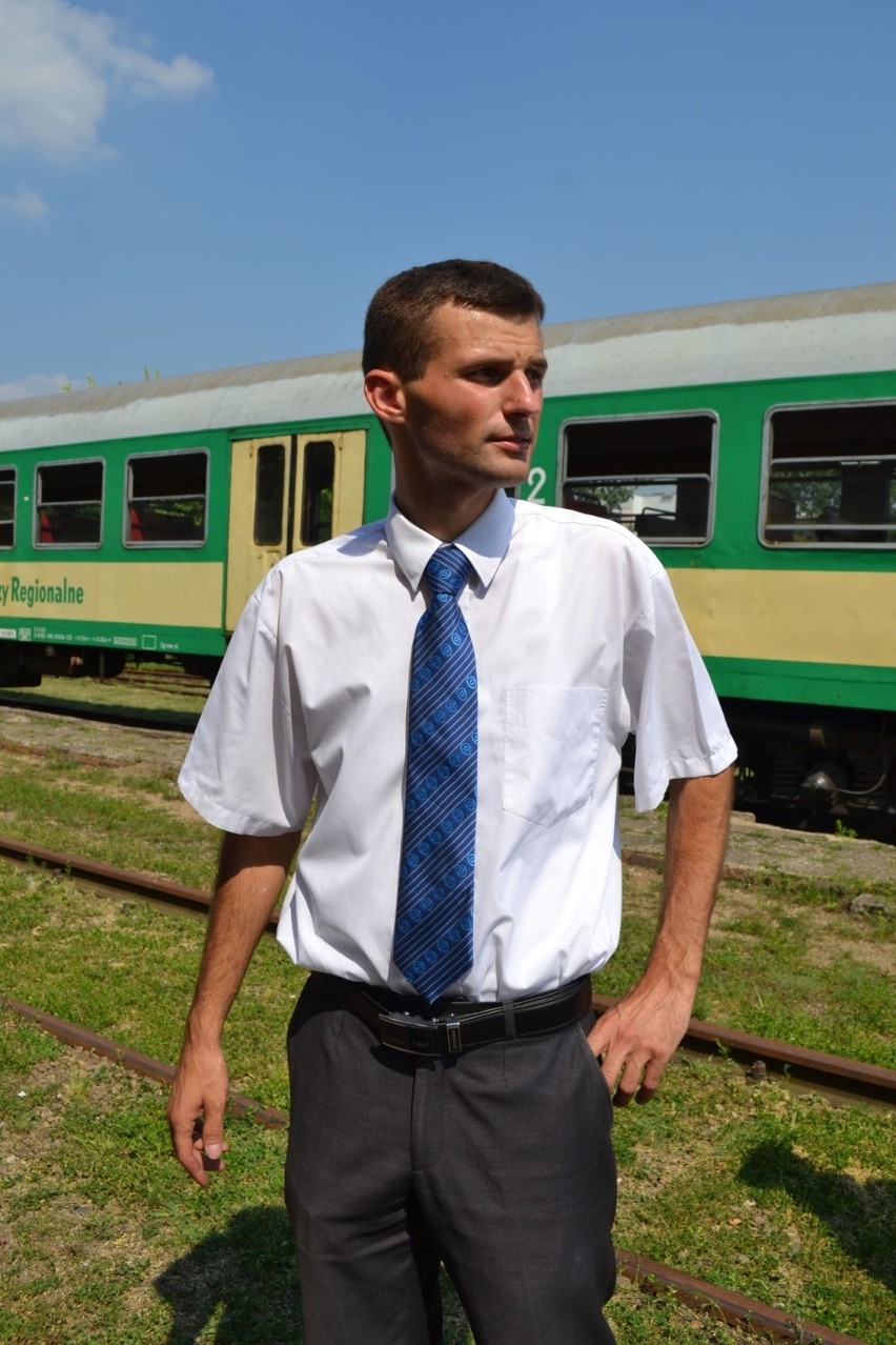 Pociągiem po rekord. Rafał Wąsowicz z Koronowa rzuca wyzwanie kolei