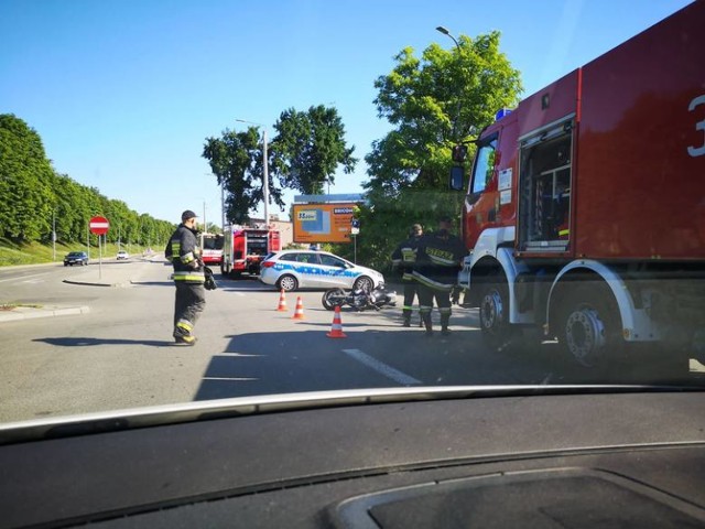 Wypadek na Trakcie św. Wojciecha w Gdańsku 28.06.2019