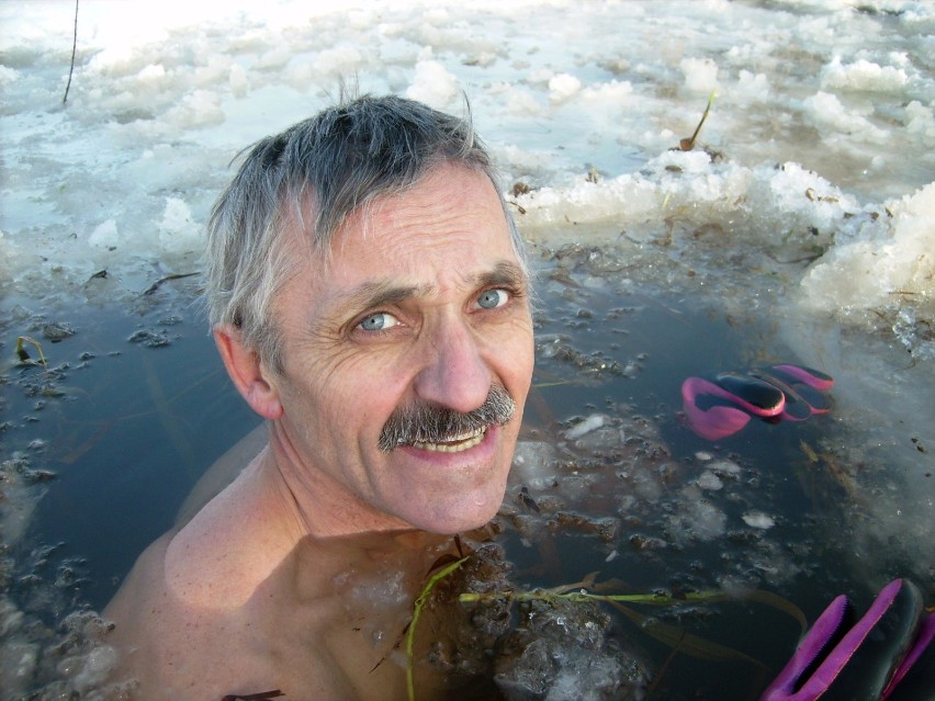 Andrzej Wolniak w przeręblu