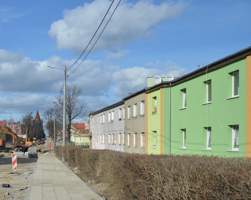Malbork. Trwa przebudowa ulicy Słowackiego [ZDJĘCIA]. Drogowcy dotarli w okolice szpitala