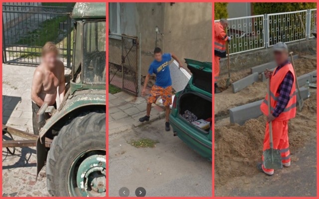 Kamery Google Street View przyłapały mieszkańców Raciążka