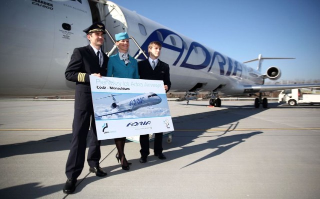 Adria Airways już lata z Łodzi do Monachium